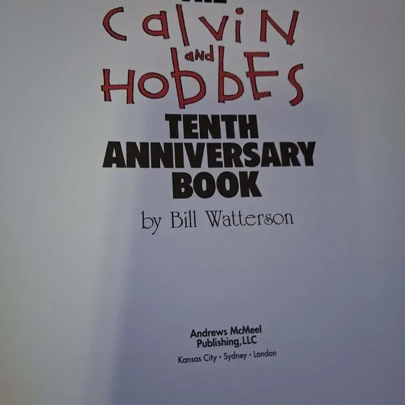 CALVIN & HOBBS 10TH ANNIVERSARY BOOK - Picture 2 of 3